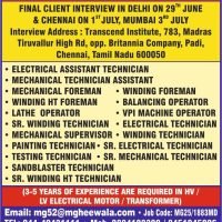 Vacancy in Saudi Arabia Company 