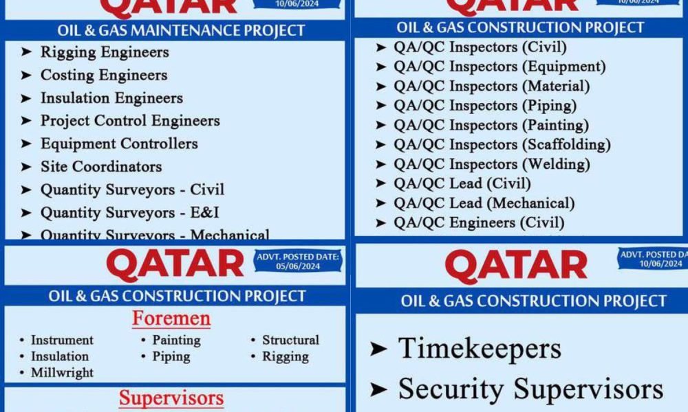 Qatar Oil Gas Jobs