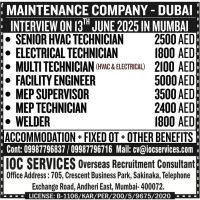 Urgent Job Vacancies in Dubai