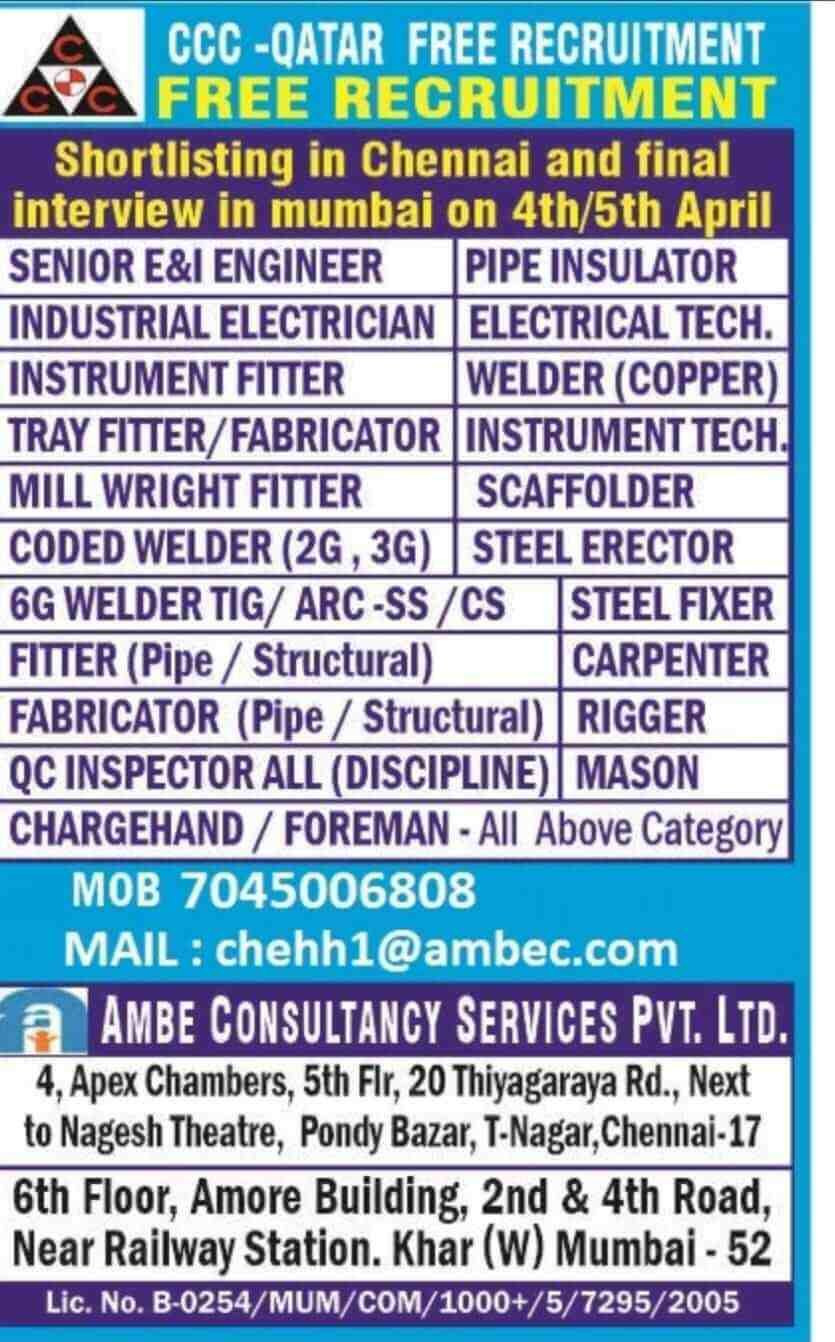 qatar job vacancy