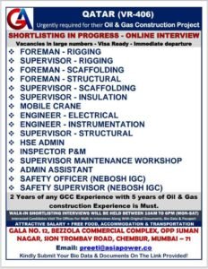 Qatar Job Vacancy