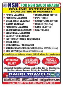 Saudi Arabia Jobs for Indian