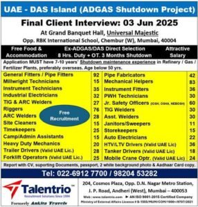 Shutdown Jobs in Gulf
