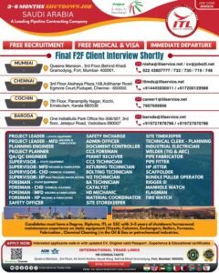 Saudi Arabia Job Vacancy 