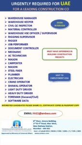 Dubai Company Jobs Online Apply