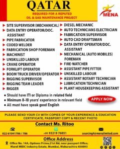 Qatar Job Vacancy